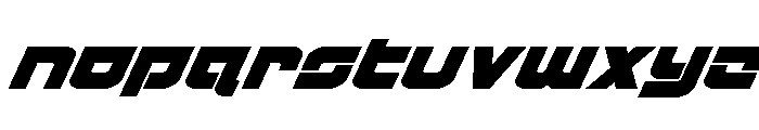 Cobalt Corsair Super-Italic Font LOWERCASE
