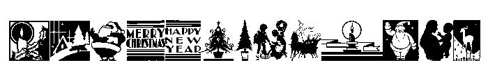 Cobb Shinn Christmas Cuts Font LOWERCASE