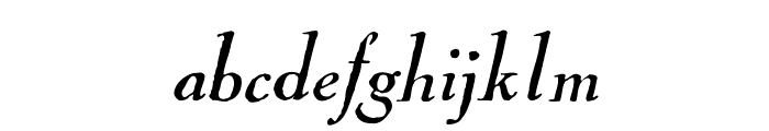 Cock-Italic Font LOWERCASE