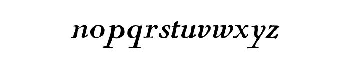 Cock-Italic Font LOWERCASE