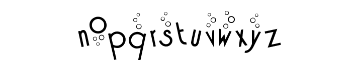 Cocktail Bubbly Font LOWERCASE