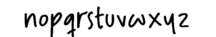 Cocktail Party Font LOWERCASE