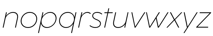 CocoSharp Trial ExtraLight Italic Font LOWERCASE