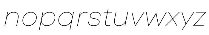 Code Next-Trial Hairline Italic Font LOWERCASE