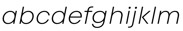 Code Next-Trial Light Italic Font LOWERCASE