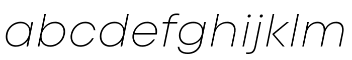 Code Next-Trial Thin Italic Font LOWERCASE