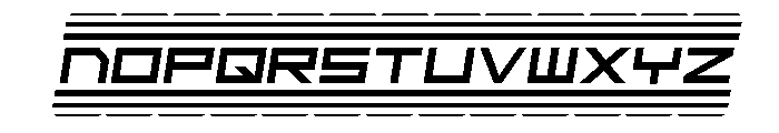 Code Red 2 Semi-Italic Font LOWERCASE
