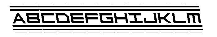 Code Red Semi-Leftalic Font UPPERCASE