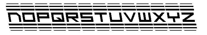 Code Red Semi-Leftalic Font LOWERCASE