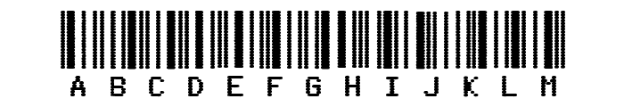 Code3X-DotImpact Font LOWERCASE