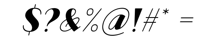 CodianOctoberEight-Italic Font OTHER CHARS
