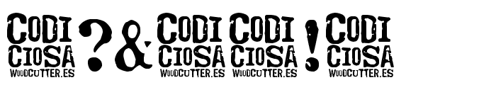 Codociosa Font OTHER CHARS