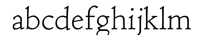 Coelacanth Caption ExtraLight Font LOWERCASE