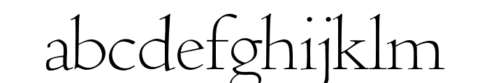 Coelacanth Display ExtraLight Font LOWERCASE