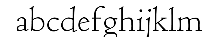 Coelacanth ExtraLight Font LOWERCASE