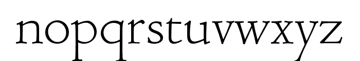 Coelacanth ExtraLight Font LOWERCASE