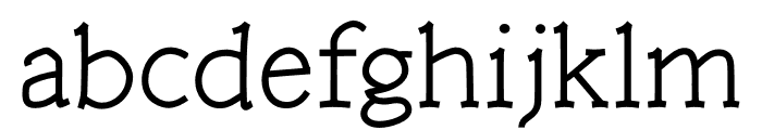 Coelacanth Pearl ExtraLight Font LOWERCASE