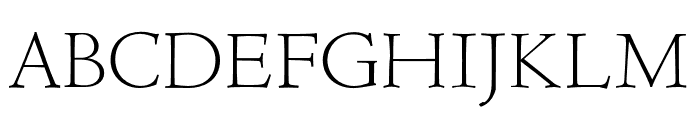 Coelacanth Subheading ExtraLight Font UPPERCASE