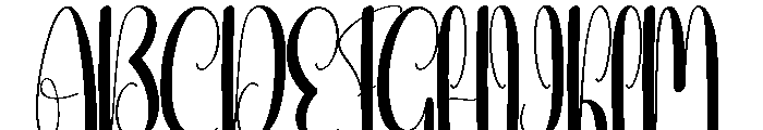 Coffee Night Font UPPERCASE
