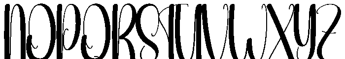 Coffee Night Font UPPERCASE