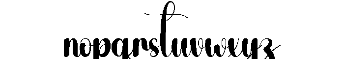 Coffee Night Font LOWERCASE