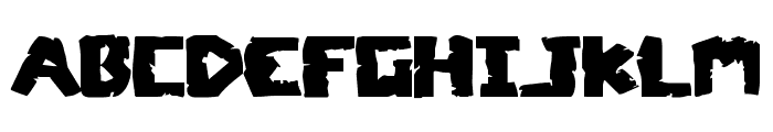 Coffin Stone Expanded Font LOWERCASE