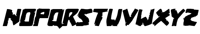 Coffin Stone Staggered Italic Font LOWERCASE