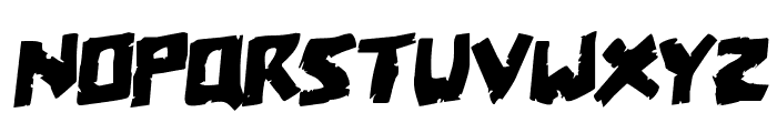 Coffin Stone Staggered Rotalic Font LOWERCASE