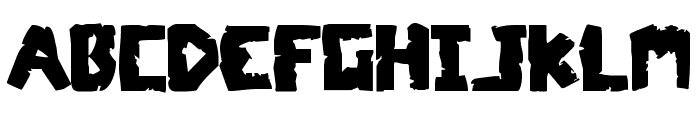 Coffin Stone Staggered Font UPPERCASE