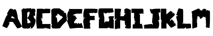Coffin Stone Staggered Font LOWERCASE