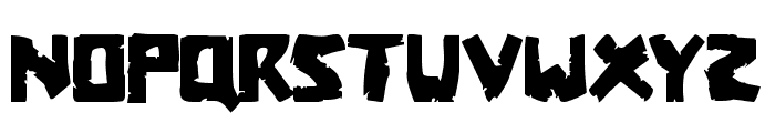 Coffin Stone Staggered Font LOWERCASE