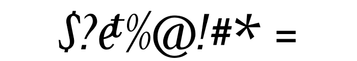 Cohaerentia Italic Font OTHER CHARS