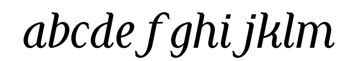 Cohaerentia Italic Font LOWERCASE
