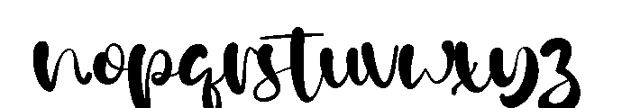 Cold Days Font LOWERCASE