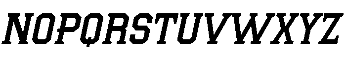 College Clean Italic Font UPPERCASE
