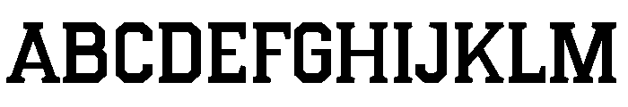 College Clean Font UPPERCASE
