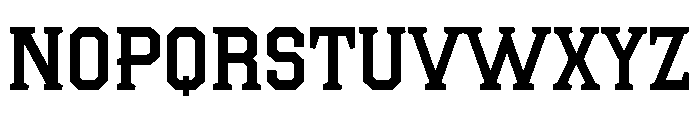 College Clean Font UPPERCASE