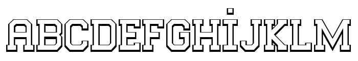 College Player Font LOWERCASE