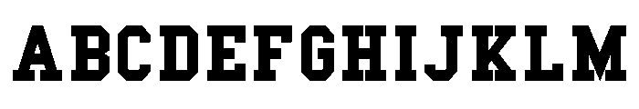 College Slab SC (Hempolics Remix) Font UPPERCASE
