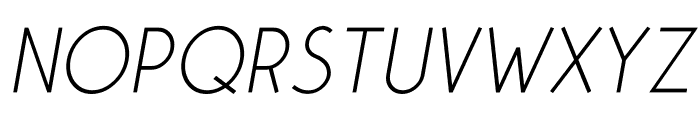 Colombia Italic Font UPPERCASE