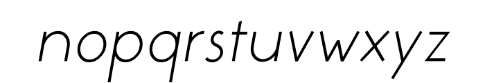 Colombia Italic Font LOWERCASE