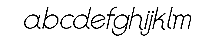 Colorless Decorative Oblique FONT