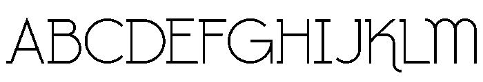 Colorless Decorative Regular Font UPPERCASE