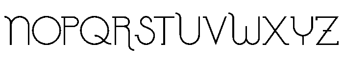Colorless Decorative Regular Font UPPERCASE