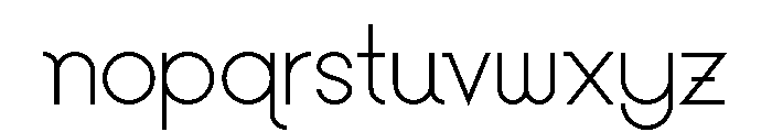 Colorless Decorative Regular Font LOWERCASE