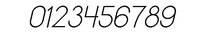 Colorless Minimal Oblique Font OTHER CHARS