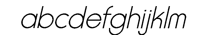 Colorless Minimal Oblique FONT