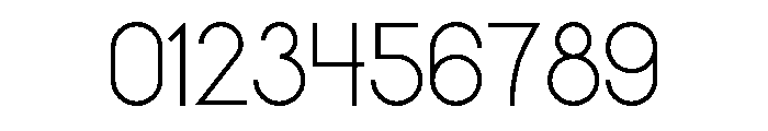 Colorless Minimal Regular Font OTHER CHARS
