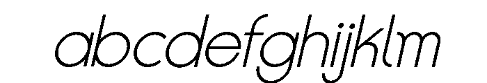 Colorless Standard Oblique FONT