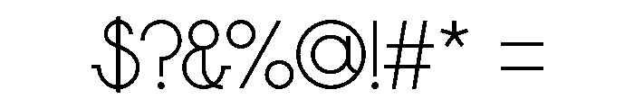 Colorless Standard Regular Font OTHER CHARS